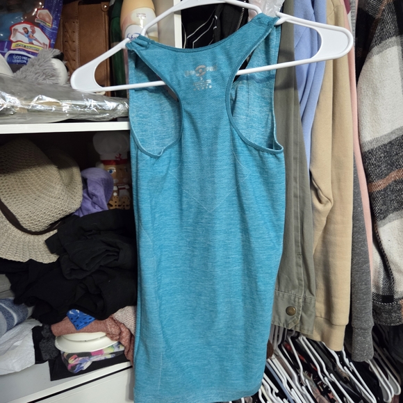 Fabletics Teal Racerback Tank Top - Picture 3 of 3